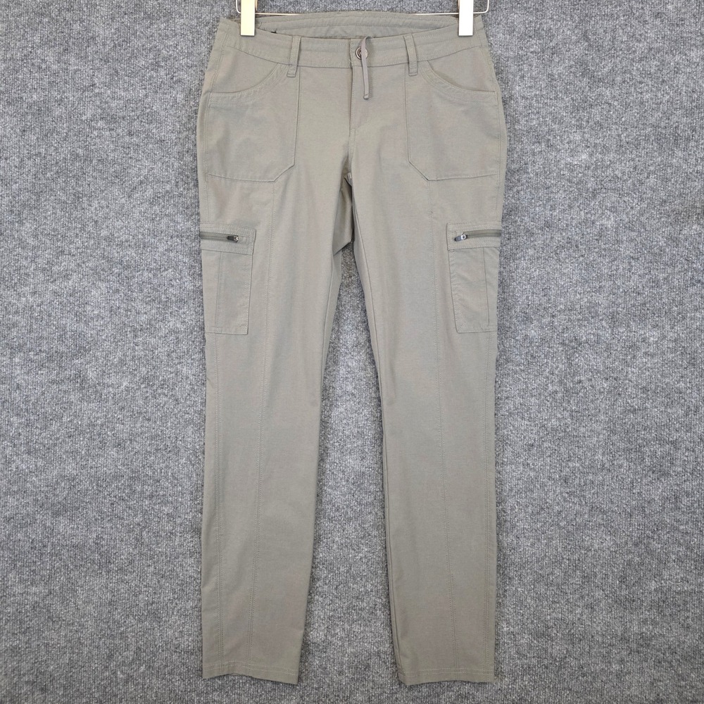 KUHL Horizn Skinny Pants Women 6 Gray Reg Cargo Hiking Ripstop Outdoor 6276